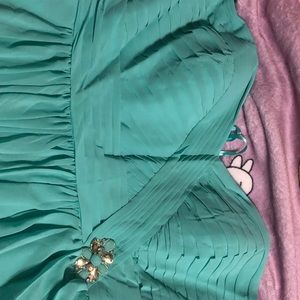 Strapless formal gown